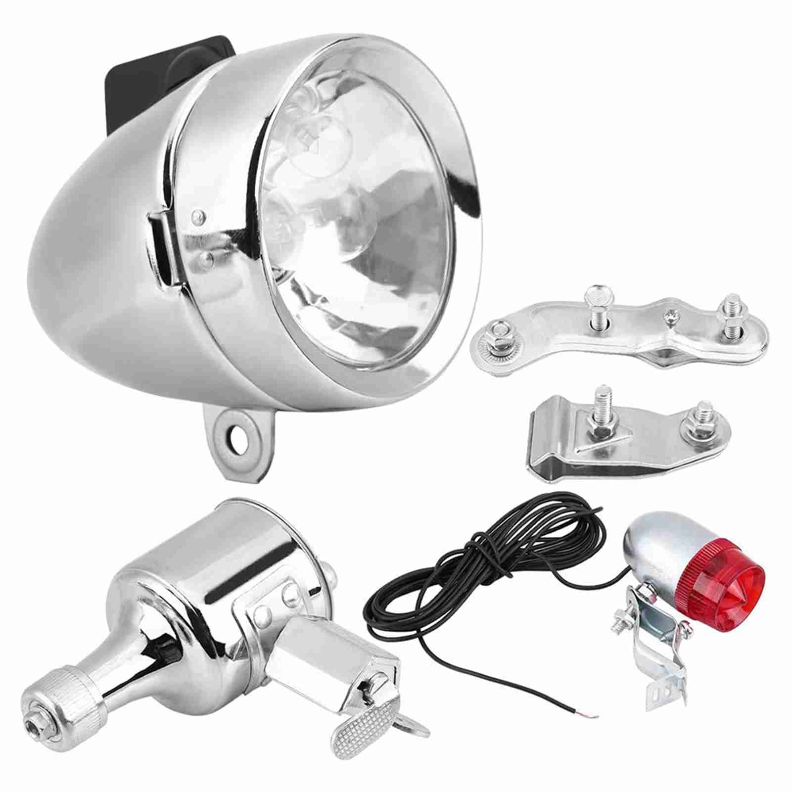 Bike Dynamo Light - Kit de Faro y Luz Trasera