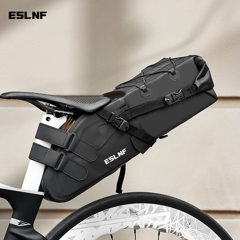Cycling Gear Storage - Bolsa de sillín reflectante e impermeable