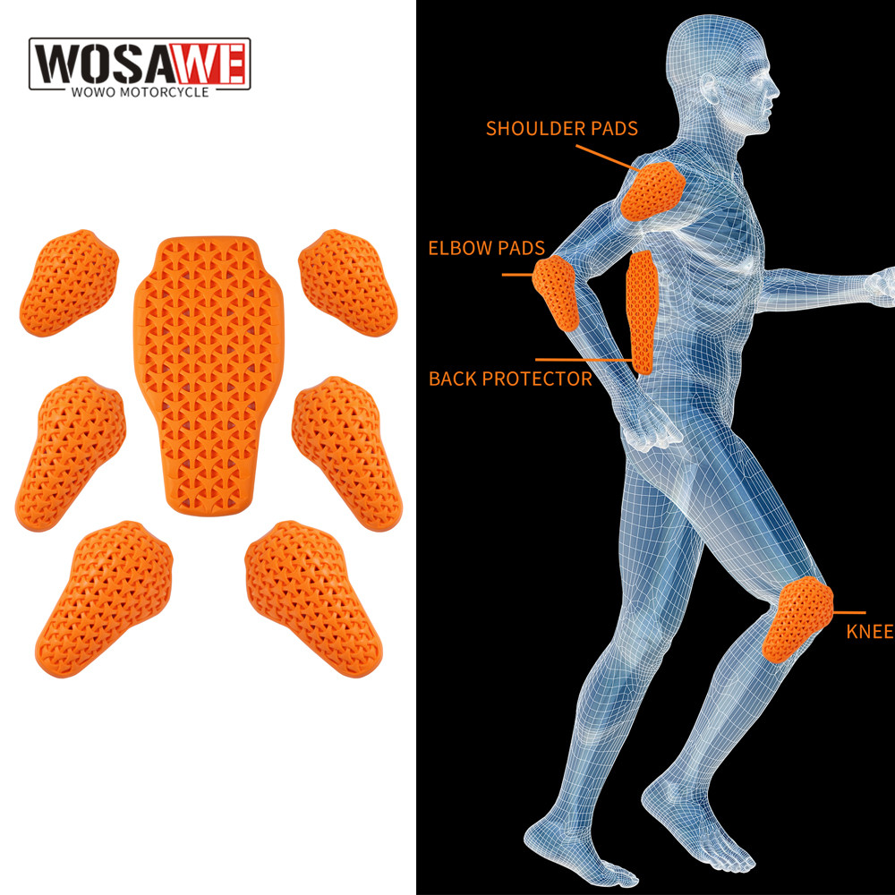 Cycling Gear Padding - WOSAWE-protectores de forro para chaqueta de