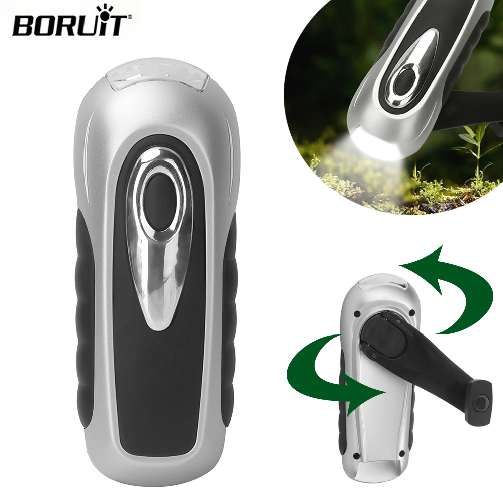 BORUIT-linterna LED con manive - Bike Dynamo Light reseña y precio