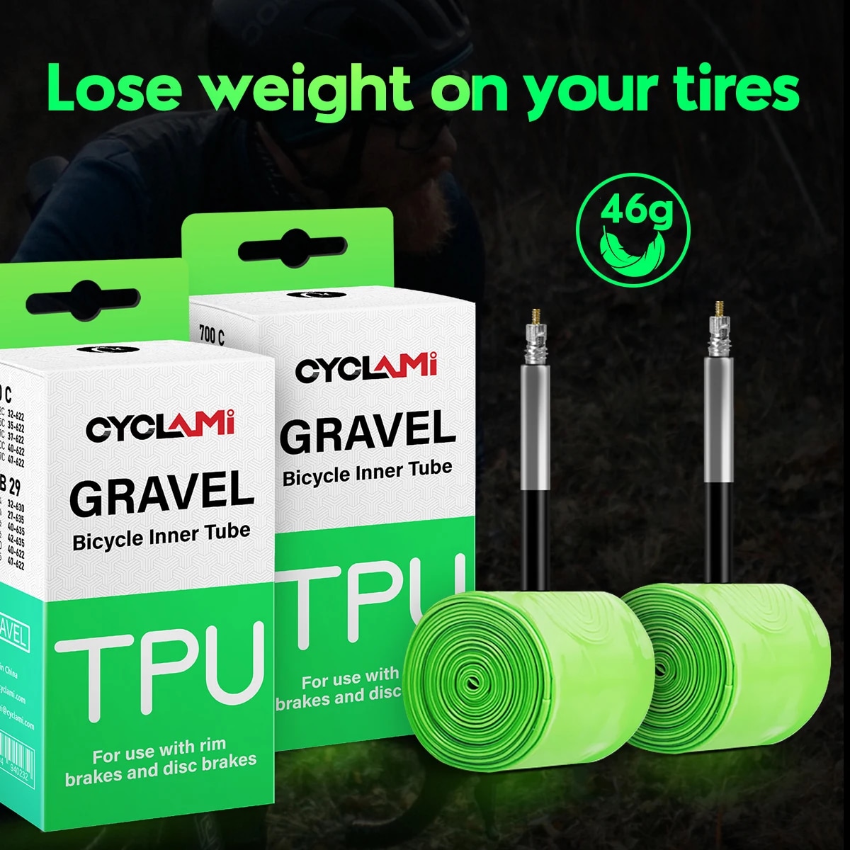 CYCLAMI ultraligero de carrete - Gravel Bike Tires reseña y precio